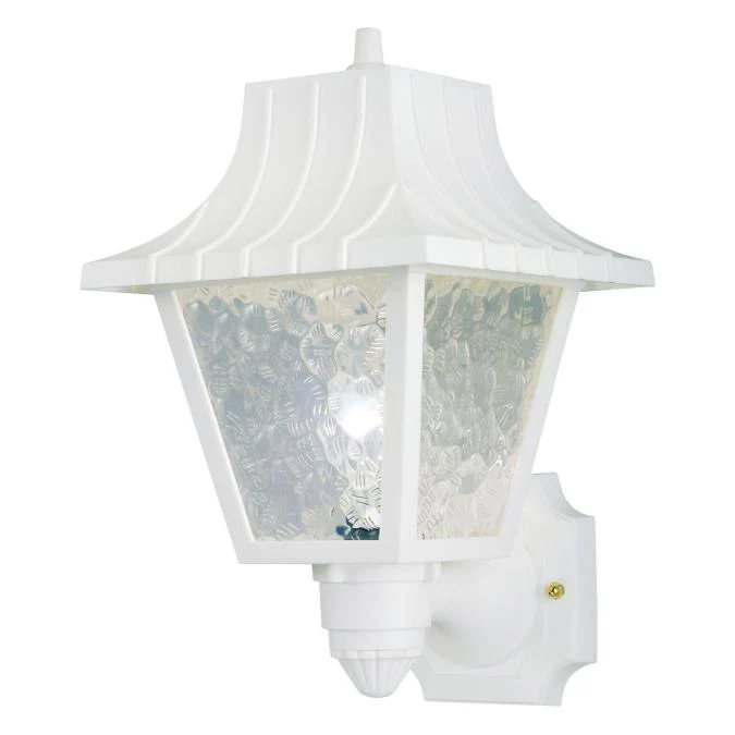 One-Light Outdoor Wall Lantern with Removable Tail, White Finish on Polycarbonate - Image 3