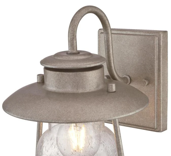Santa Fe One-Light Outdoor Wall Fixture, Weathered Steel Finish - Image 4