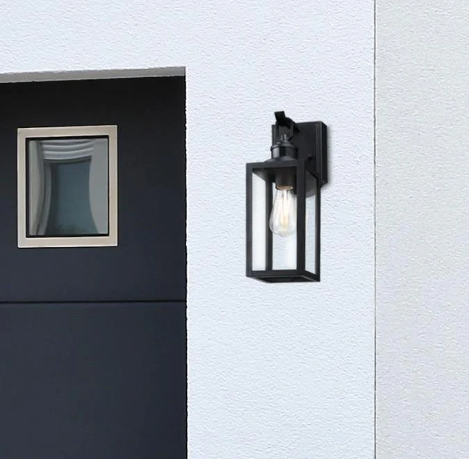 Victoria One-Light Outdoor Wall Fixture with Motion Sensor, Matte Black Finish - Image 4