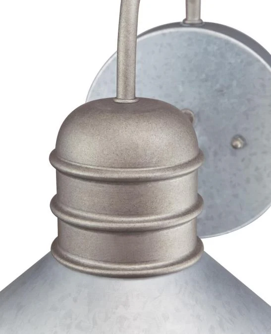 Watts Creek One-Light Outdoor Wall Fixture, Galvanized Steel Finish - Image 3