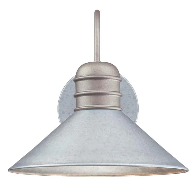 Watts Creek One-Light Outdoor Wall Fixture, Galvanized Steel Finish - Image 4