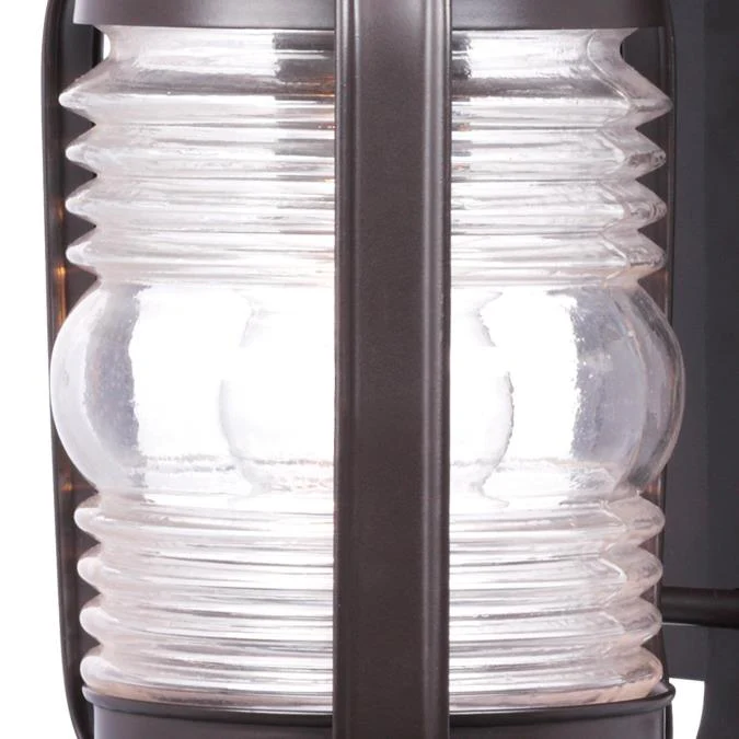 Weatherby One-Light Exterior Wall Lantern, Weathered Bronze Finish on Steel with Clear Glass - Image 3