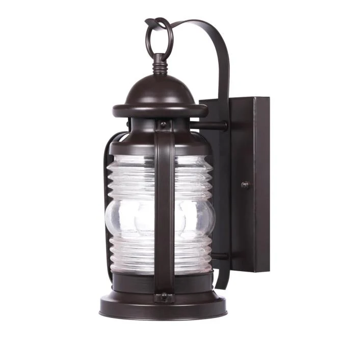 Weatherby One-Light Exterior Wall Lantern, Weathered Bronze Finish on Steel with Clear Glass - Image 5