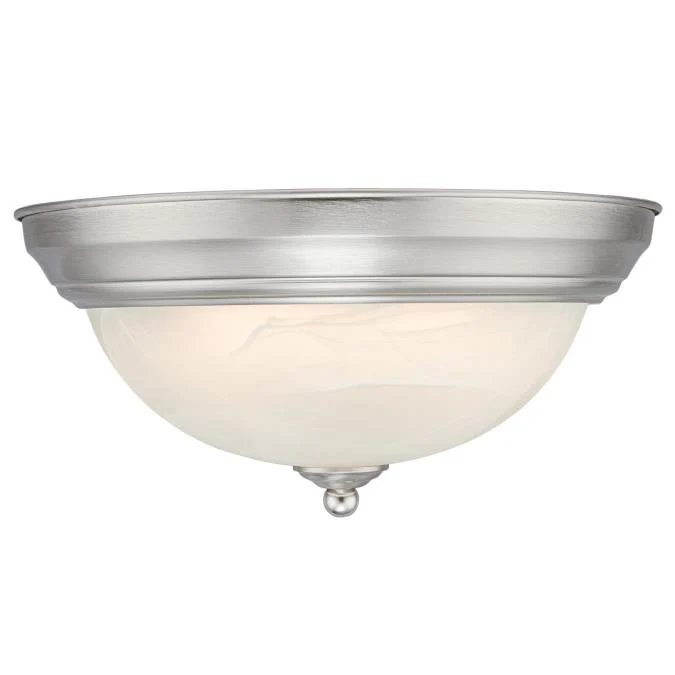 11-Inch Dimmable LED Indoor Flush Mount Ceiling Fixture, Brushed Nickel Finish - Image 2