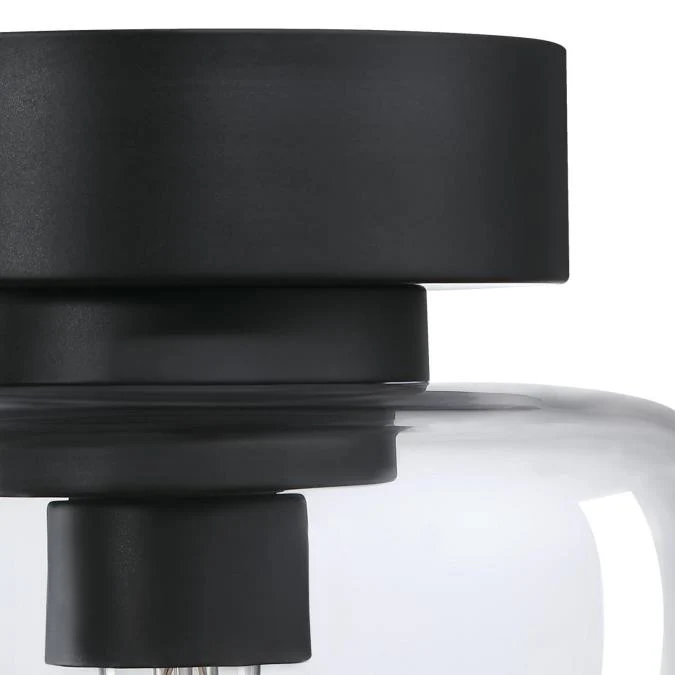 8 in. Judd 1-Light Semi-Flush, Matte Black Finish - Image 6
