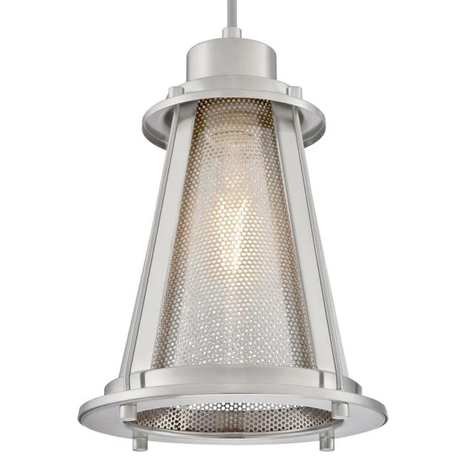 Beatrix One-Light Indoor Mini Pendant, Brushed Nickel Finish - Image 4