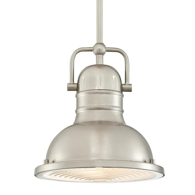 Boswell One-Light LED Indoor Mini Pendant, Brushed Nickel Finish - Image 3