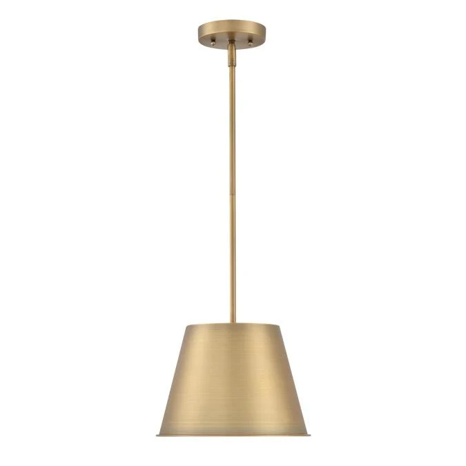 Derose One-Light Indoor Pendant, Brushed Brass Finish - Image 8