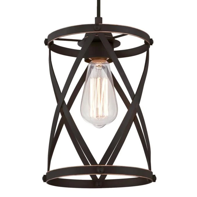 Isadora One-Light Indoor Mini Pendant, Oil Rubbed Bronze Finish with Highlights - Image 5