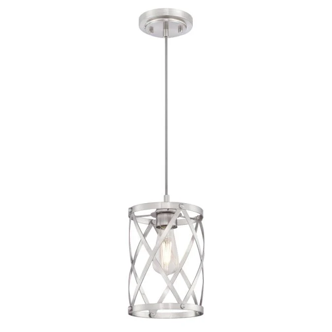Isadora One-Light Indoor Mini Pendant, Brushed Nickel Finish - Image 2