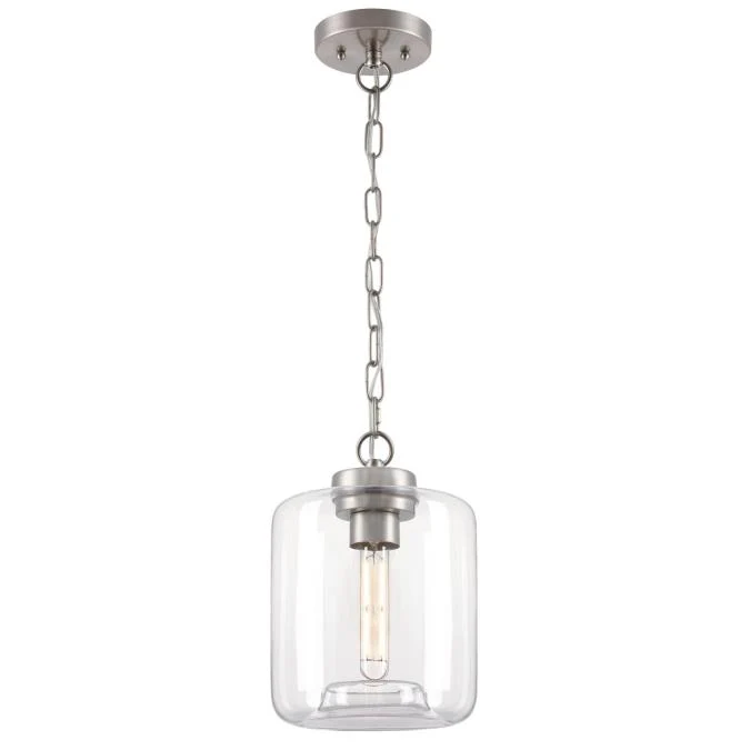 Judd One-Light Indoor Mini Pendant, Brushed Nickel Finish - Image 6