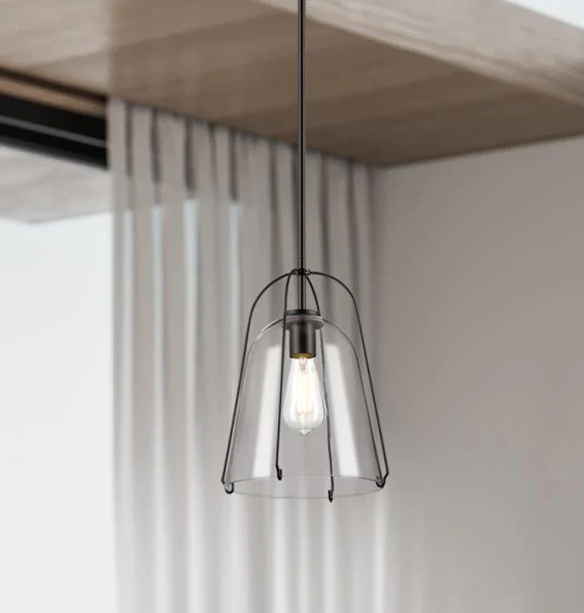 Kewadin One-Light Indoor Pendant, Matte Black Finish - Image 3