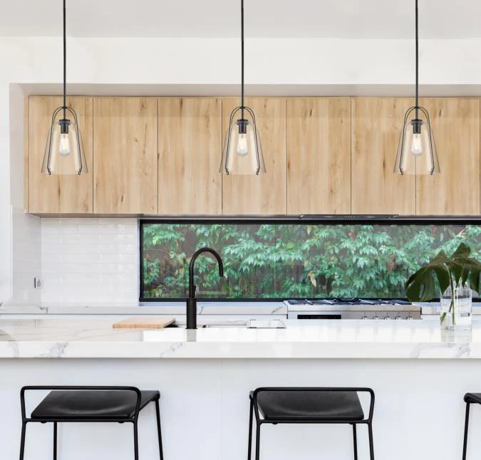 Kewadin One-Light Indoor Pendant, Matte Black Finish - Image 4