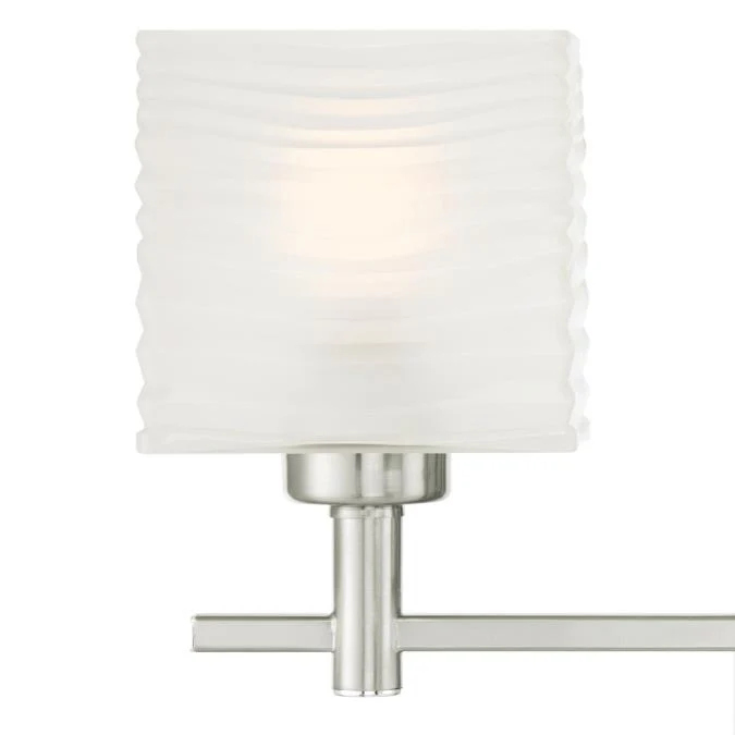 Alexander Three-Light Indoor Wall Fixture, Brushed Nickel Finish - Image 3
