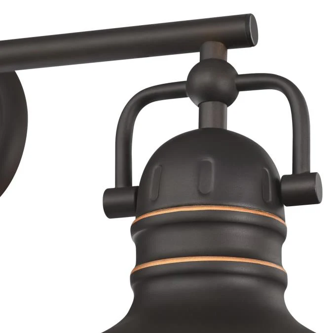 Boswell Three-Light Indoor Wall Fixture, Oil-Rubbed Bronze Finish with Highlights - Image 6
