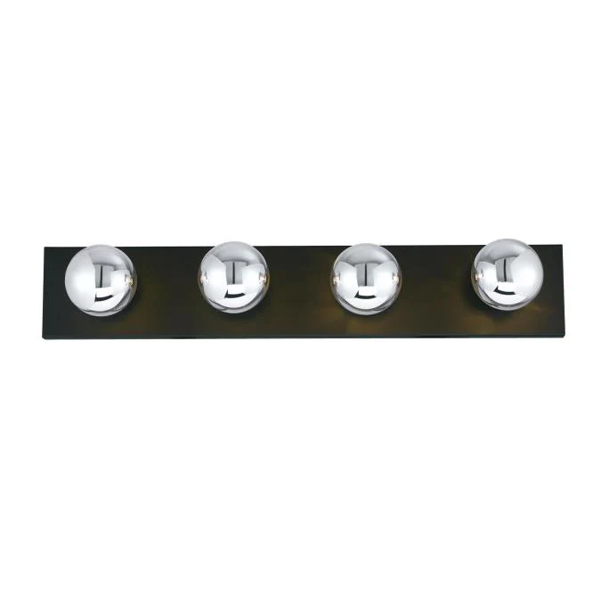 Four-Light Indoor Wall Fixture, Matte Black Finish - Image 6