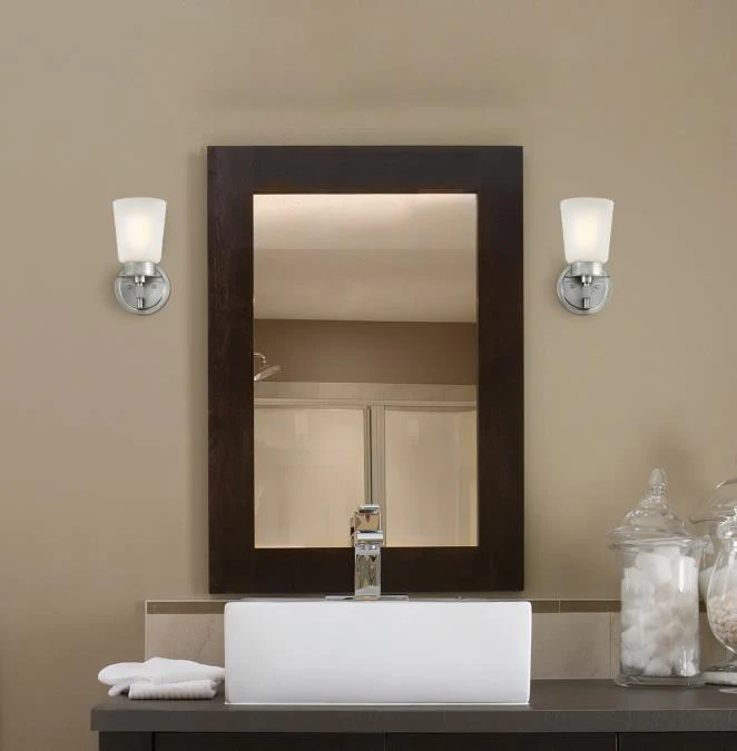 Reynaldo One-Light Wall Fixture, Brushed Nickel Finish - Image 4
