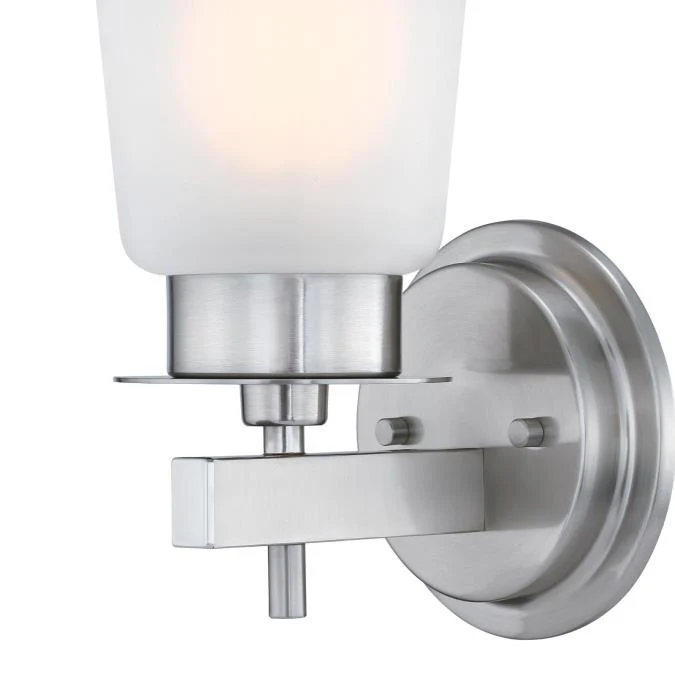 Reynaldo One-Light Wall Fixture, Brushed Nickel Finish - Image 5