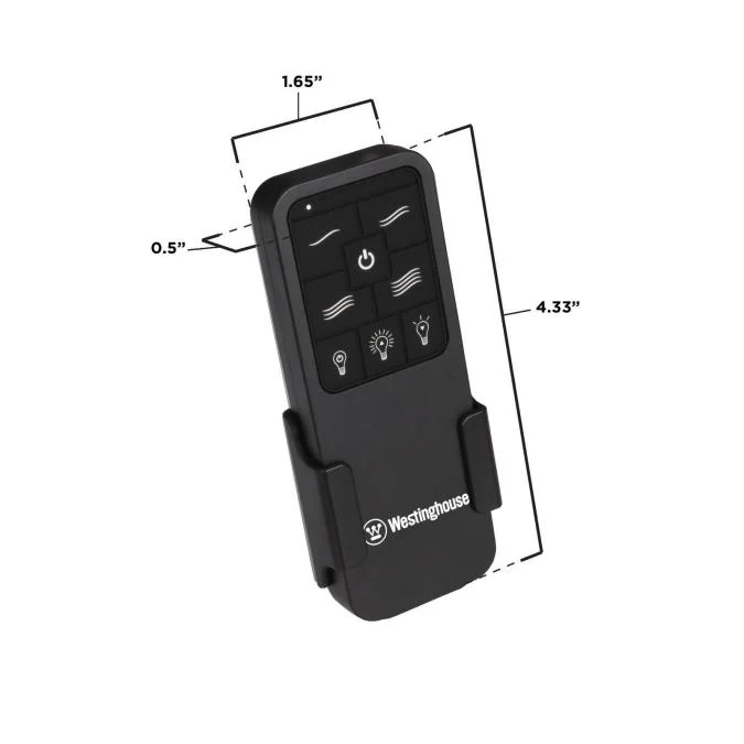 Backlit Display 4 Speed Black Ceiling Fan and Light Remote Control - Image 2