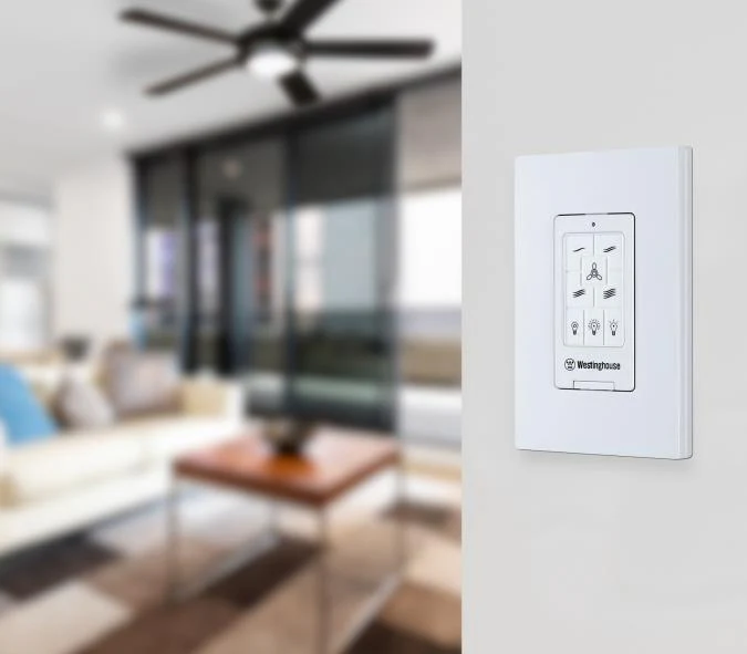 4 Speed Ceiling Fan and LED Light Wall Control - Image 3