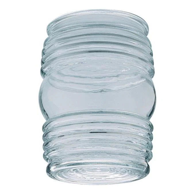 4 3/4-Inch Clear Glass Shade, 6-Pack
