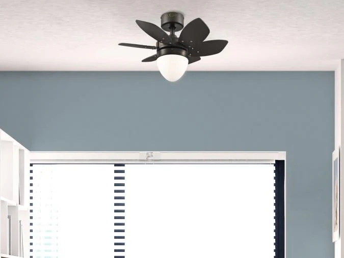 Origami 24-Inch Six-Blade Indoor Ceiling Fan, Espresso Finish with Dimmable LED Light Fixture - Image 7