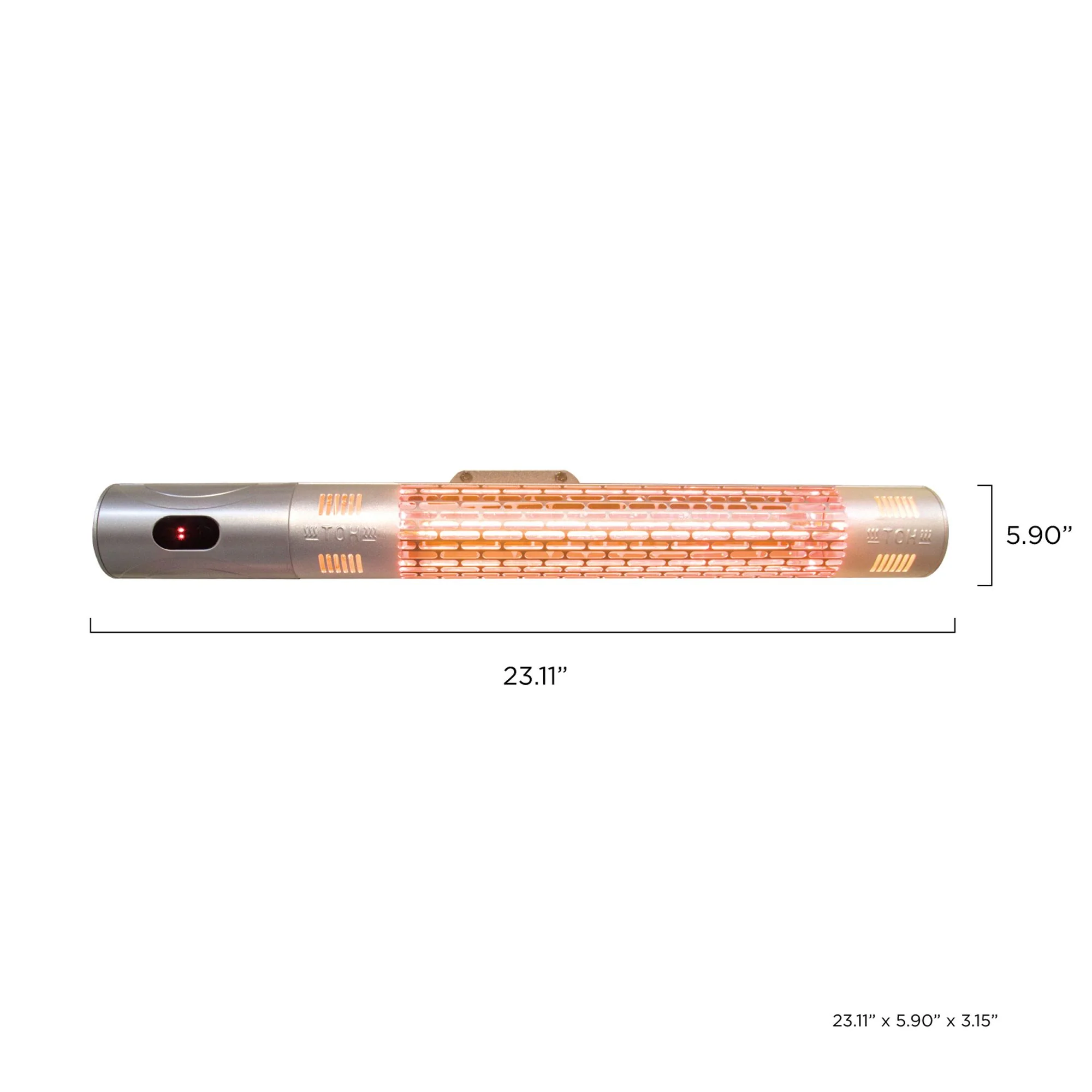 Wall Mounted Infrared Electric Outdoor Heater with Remote - Image 3