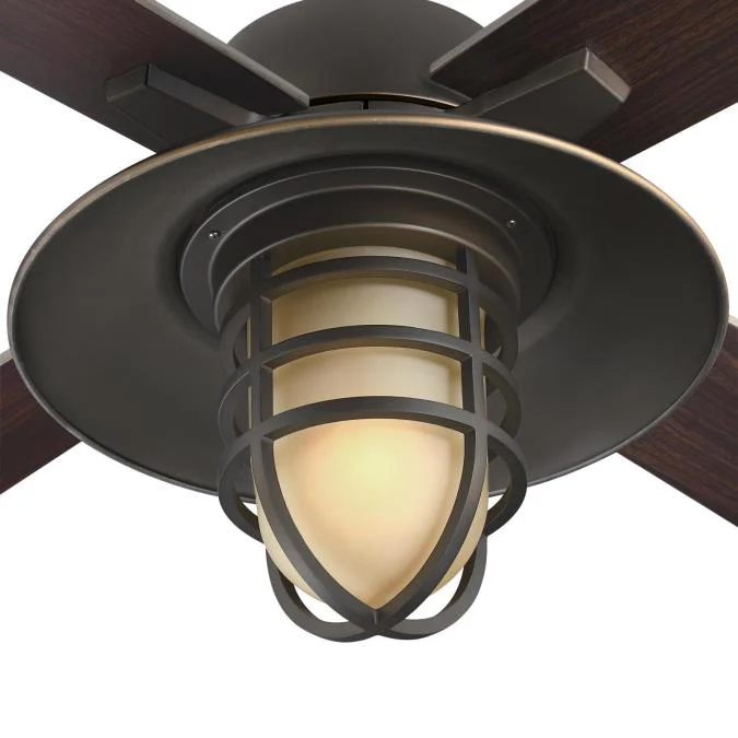 Porto 52-Inch Four-Blade Indoor Smart WiFi Ceiling Fan, Black-Bronze Finish with Dimmable LED Light Fixture, Remote Control Included - Image 5