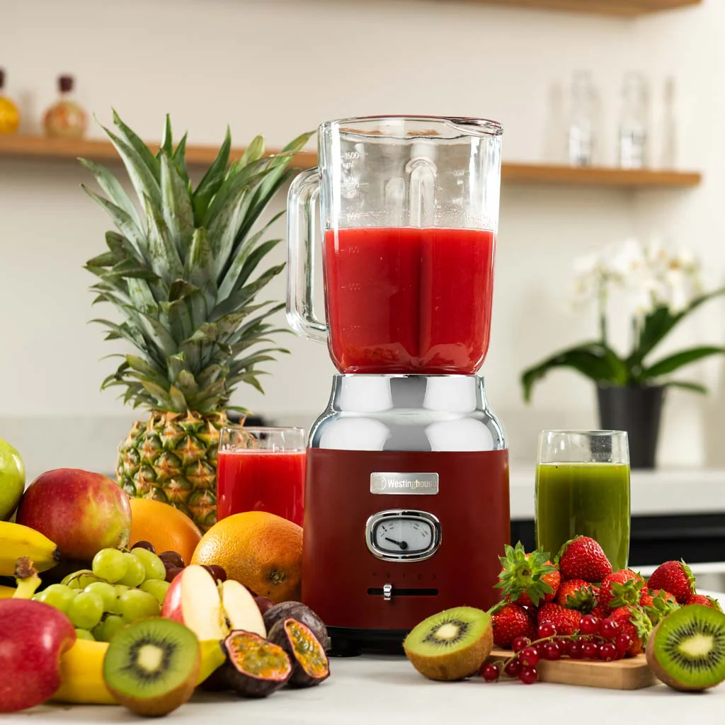 Retro Series Table Blender - Red - Image 5