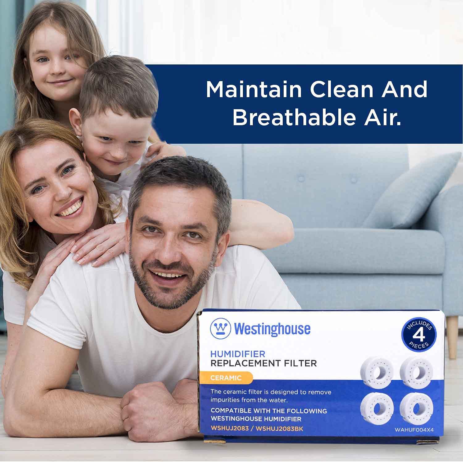 Set of 4 Ceramic Ball Filters for Humidifiers WSHUJ2083BK & WSHUJ2083 - Image 6