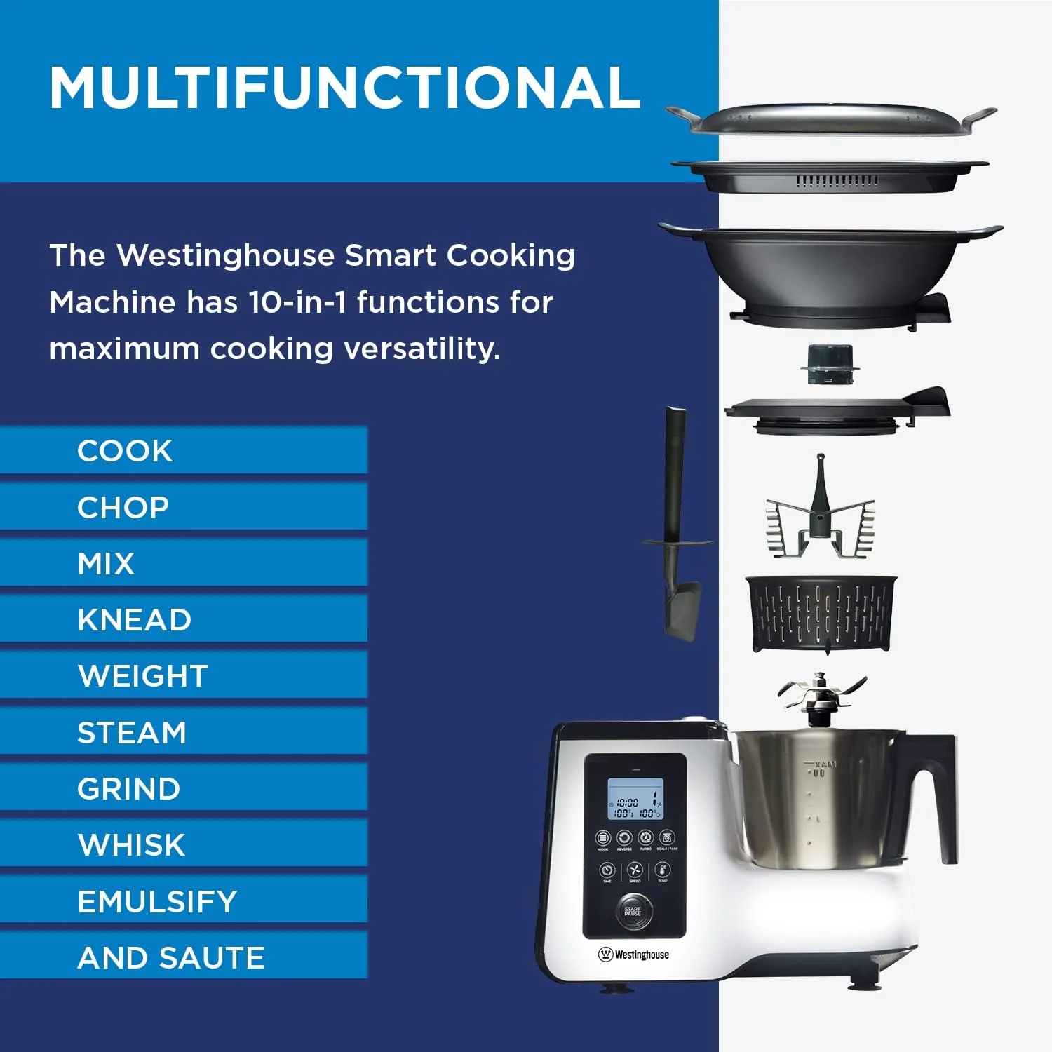 10 in 1 Smart Cooking Machine - Image 2