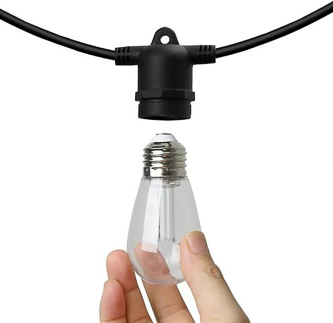 Warm White LED String Light Set with Remote Control - Image 3