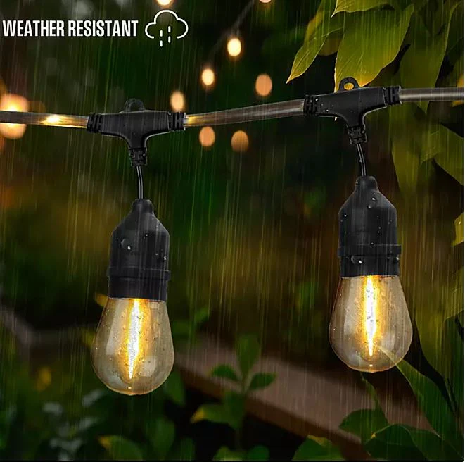Warm White LED String Light Set with Remote Control - Image 4