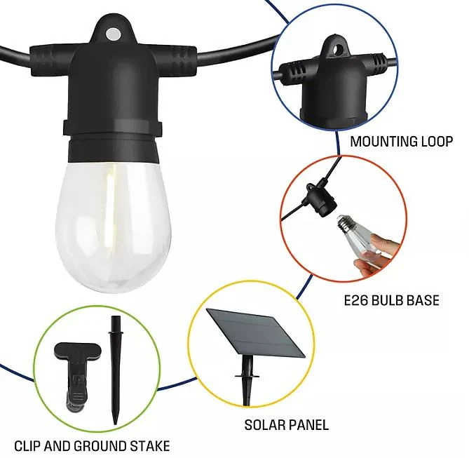 Warm White Solar String Light - Image 3