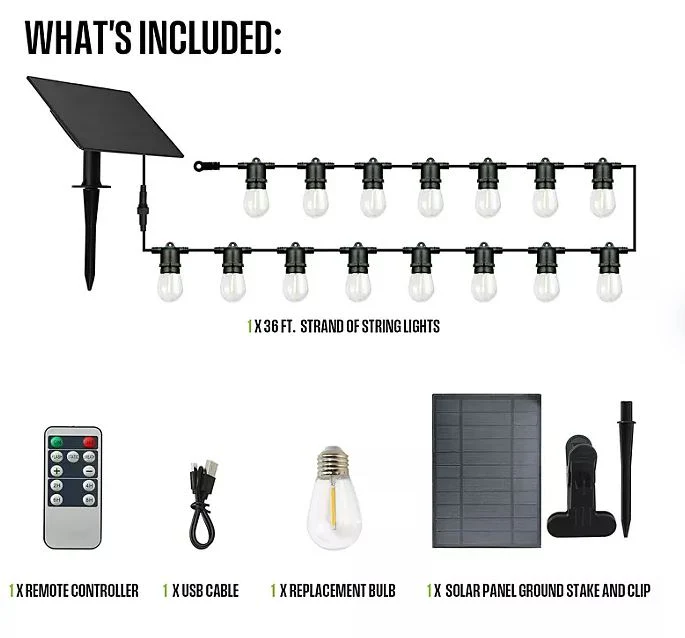Warm White Solar String Light - Image 4