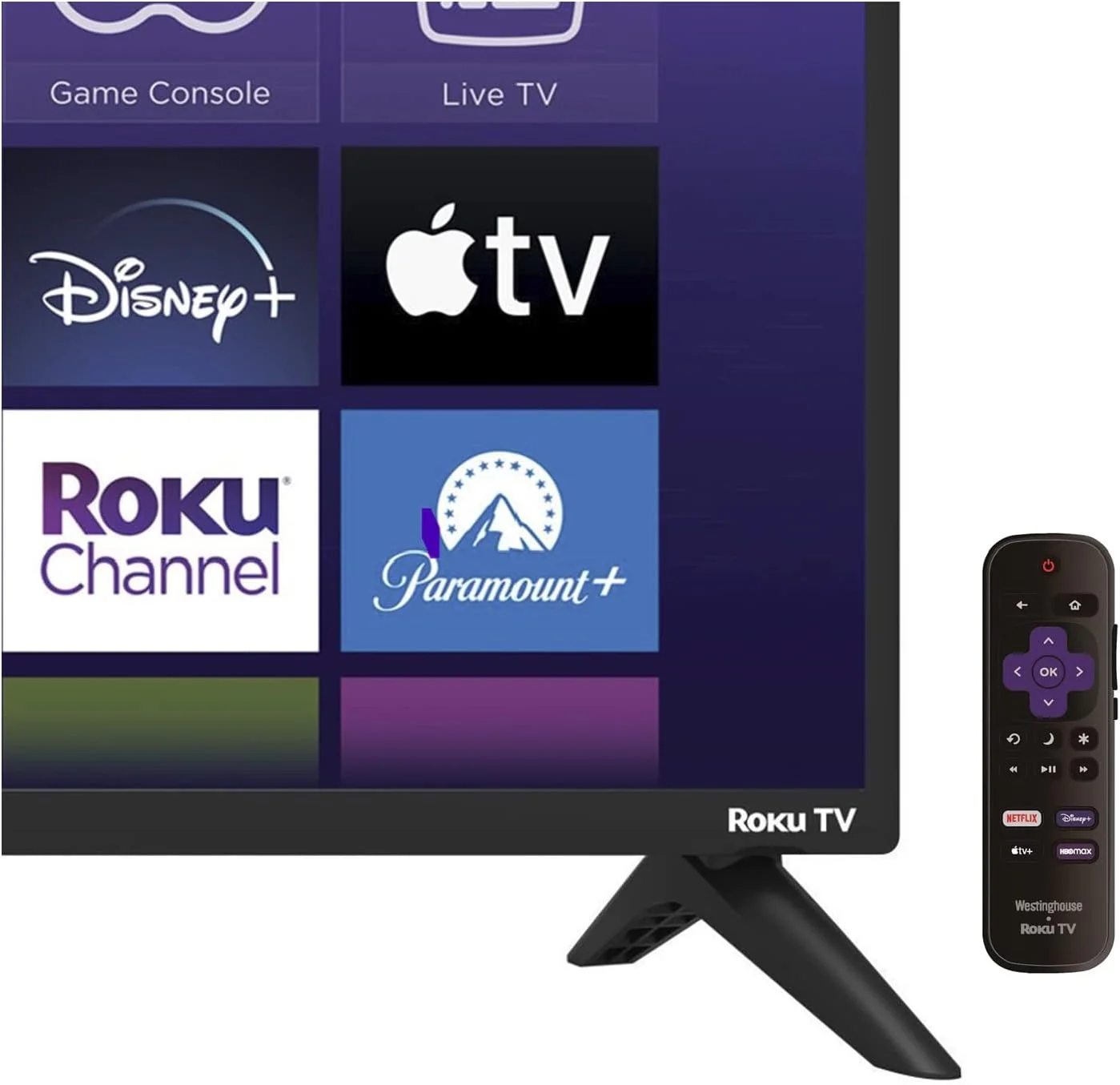Roku Remote - Hotkeys: Netflix, Disney +, Apple TV, Max - Image 3