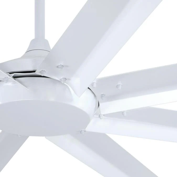 Widespan 100-Inch Eight-Blade Indoor/Outdoor Ceiling Fan, White Finish, DC Motor, Remote Control Included - Image 8