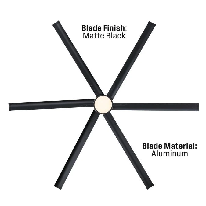 Widespan 96-Inch Indoor/Outdoor Industrial Ceiling Fan with Integrated Dimmable LED, Matte Black Finish - Image 7