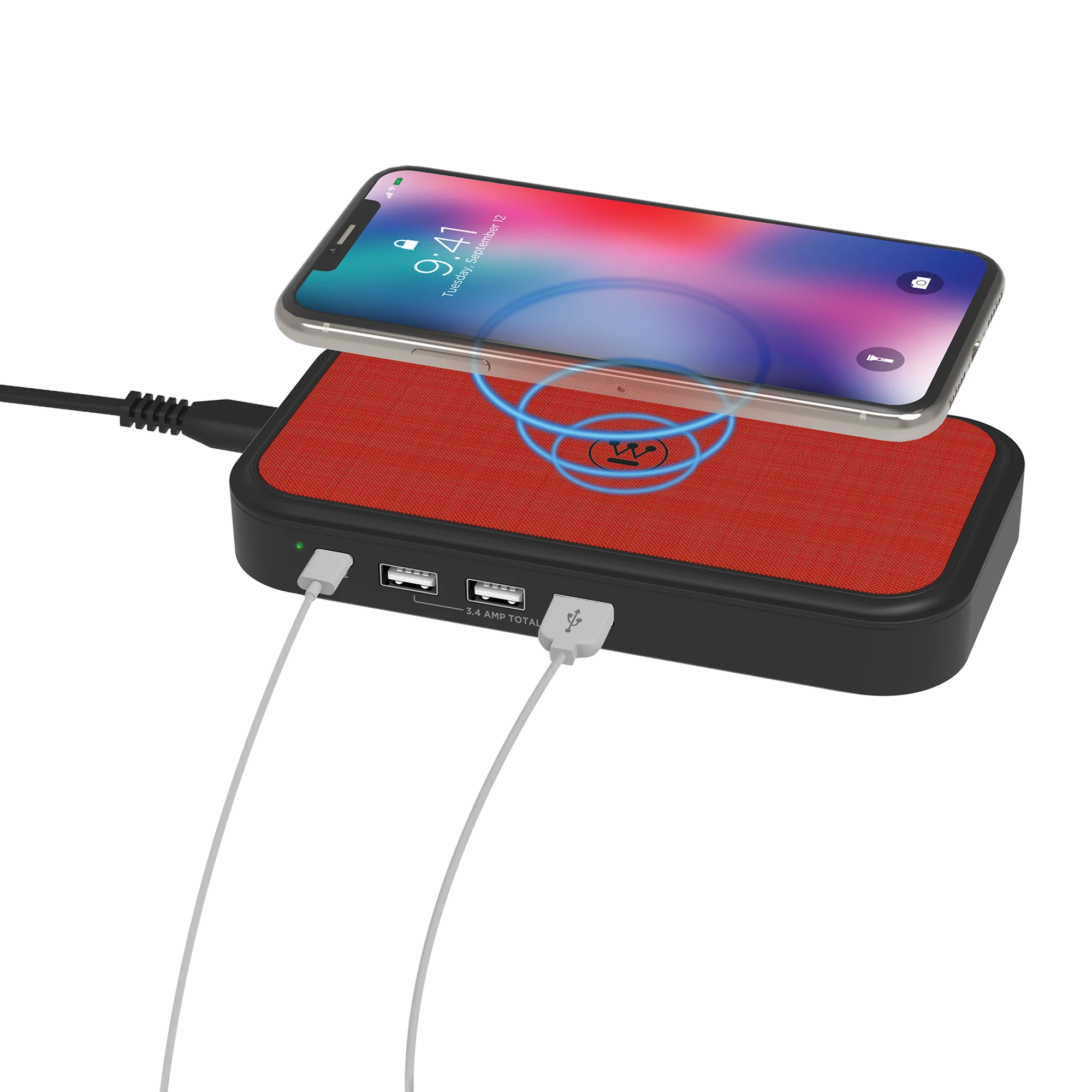 Wireless QI USB-C charging Hub - Image 2