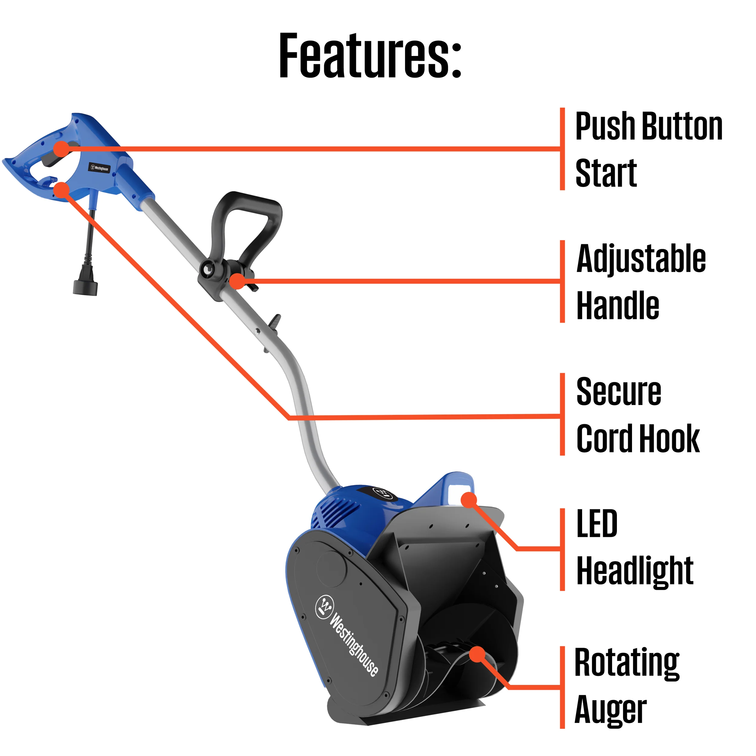 WSnow11SD 11" Corded Snow Shovel - Image 9